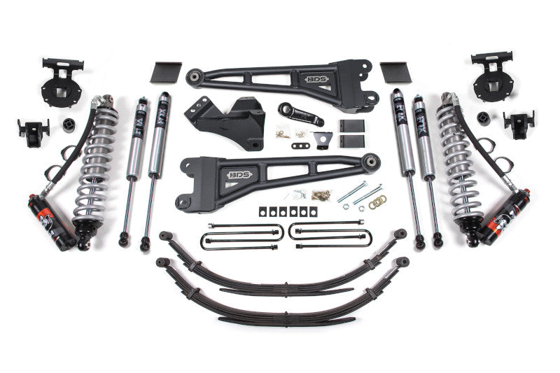 BDS 1593FPE 6 inch Radius Arm Lift Kit with FOX 2.5 Coilover Conversion & Factory 3 inch Rear Blocks | 2011-2016 Ford F250/F350 6.7L Powerstroke 4WD