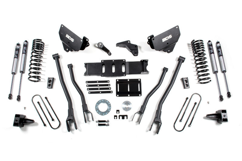 BDS 1608FS 5.5 inch 4-Link Lift Kit with FOX 2.0 Shocks & 5 inch Block Kit | 2013-2018 RAM 3500 4WD Gas