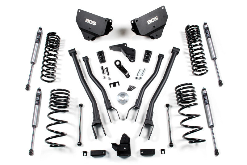 BDS 1611FS 4 inch 4-Link Lift Kit with FOX 2.0 Shocks | 2014-2018 RAM 2500 4WD Gas