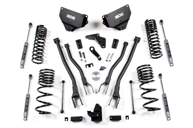 BDS 1611H 4 inch 4-Link Lift Kit with NX2 Nitro Series Shocks | 2014-2018 RAM 2500 4WD Gas