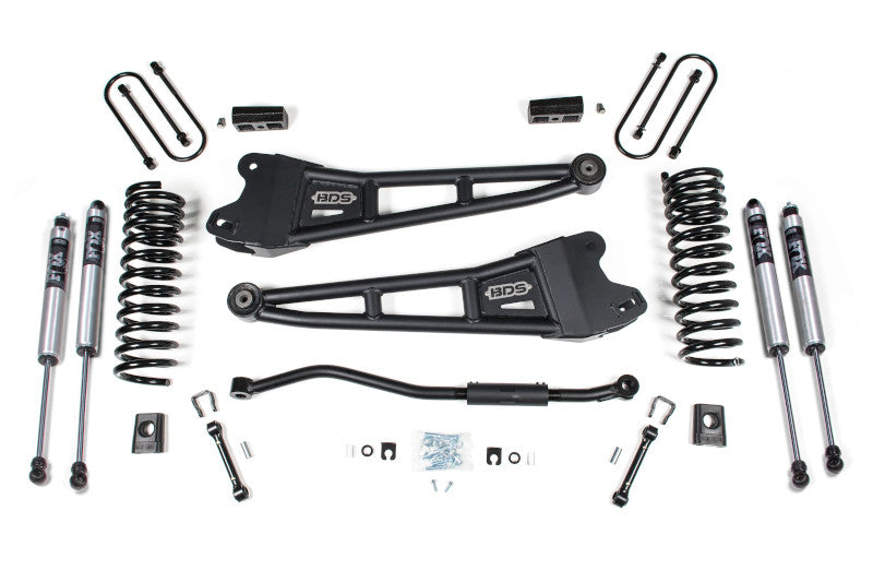 BDS 1622FS 3 inch Radius Arm Lift Kit with FOX 2.0 Shocks | 2013-2018 RAM 3500 6.7L Cummins 4WD