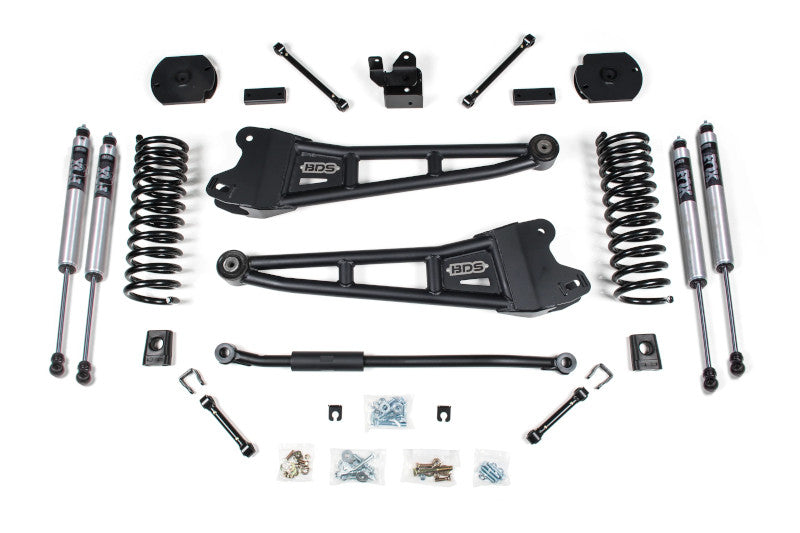 BDS 1624FS 3 inch Radius Arm Lift Kit with FOX 2.0 Shocks | 2014-2018 RAM 2500 6.7L Cummins 4WD