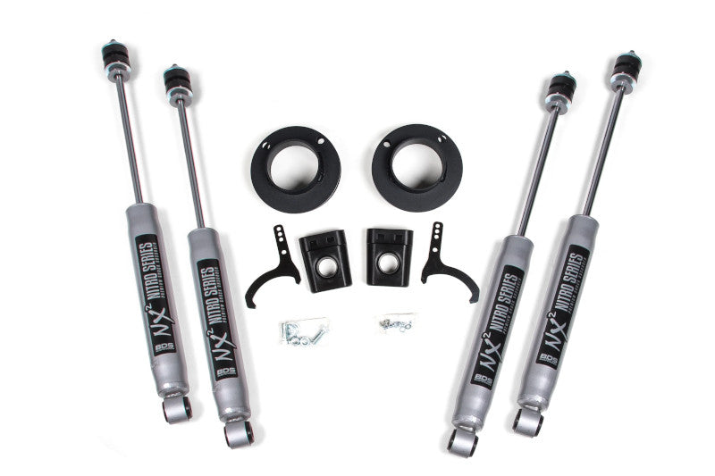 BDS 1635H 2 inch Leveling Kit with NX2 Nitro Shocks | 2014-2024 RAM 2500 4WD Air Ride