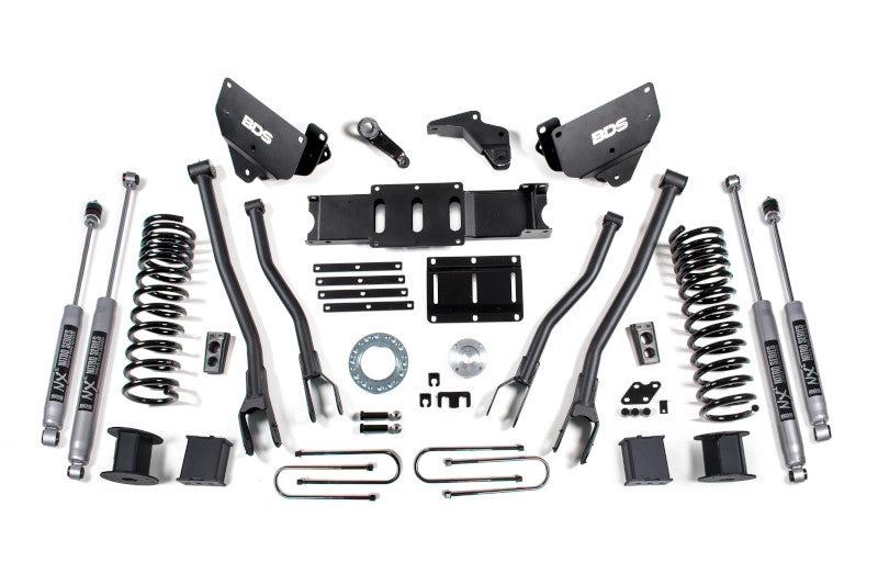 BDS 1648H 6 inch 4-Link Lift Kit with NX2 Nitro Shocks - 6 Bolt | 2013-2018 RAM 3500 6.7L Cummins 4WD Air Ride