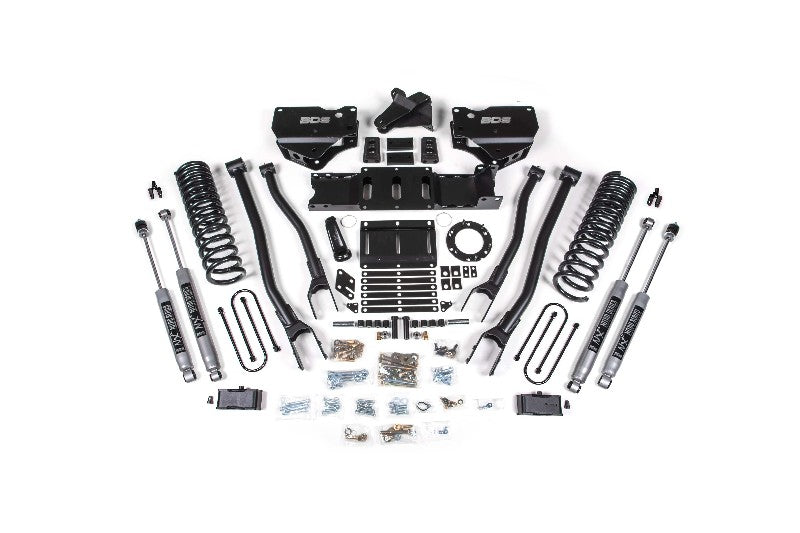 BDS 1676H 4 inch 4-Link Lift Kit with NX2 Nitro Shocks | 2019-2023 RAM 3500 4WD Gas