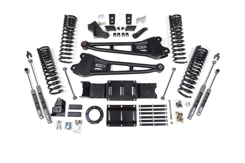 BDS 1680H 6 inch Radius Arm Lift Kit with NX2 Shocks | 2019-2024 RAM 2500 6.7L Cummins 4WD
