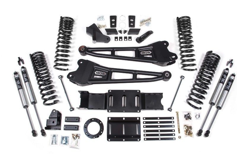 BDS 1681FS 5.5 inch Radius Arm Lift Kit with FOX 2.0 Shocks | 2019-2024 RAM 2500 4WD Gas