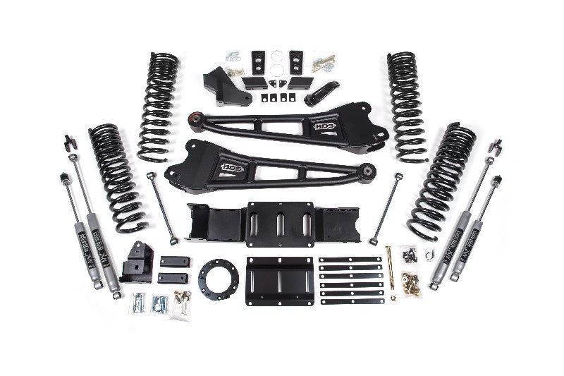 BDS 1681H 5.5 inch Radius Arm Lift Kit with NX2 Nitro Shocks | 2019-2024 RAM 2500 4WD Gas