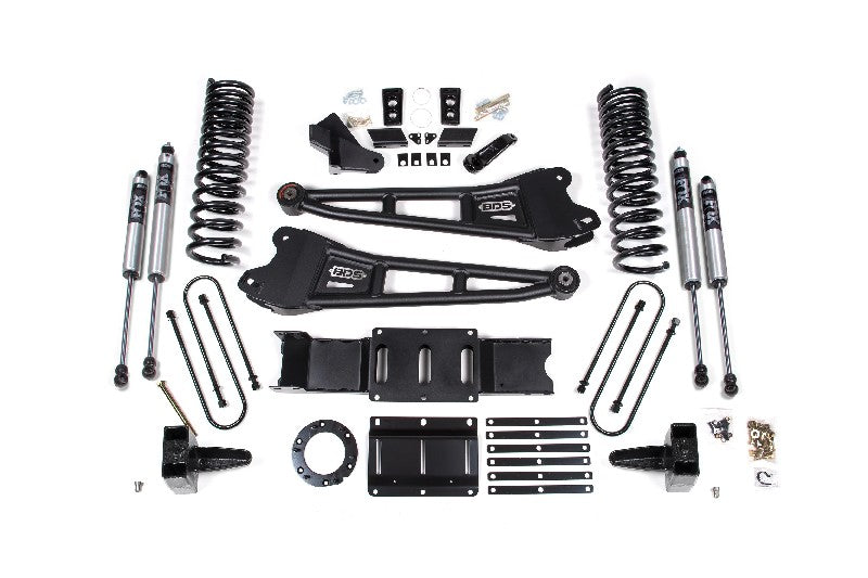 BDS 1684FS 6 inch Radius Arm Lift Kit with FOX 2.0 Shocks - 8 Bolt | 2019-2023 Ram 3500 with out Rear Overload Leaf