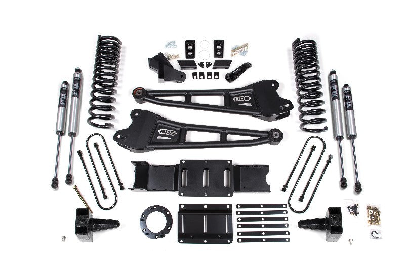 BDS 1687FS 5.5 inch Radius Arm Lift Kit with FOX 2.0 Shocks | 2019-2023 RAM 3500 with Rear Overload Leaf