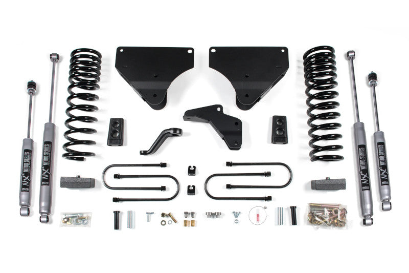 BDS 1779H 4 inch Lift Kit with NX2 Nitro Shocks & 2 inch Block Kit | 2013-2018 RAM 3500 4WD Gas