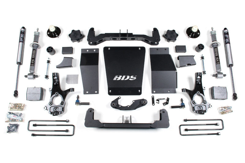 BDS 711FS 6 inch Lift Kit with FOX 2.0 Shocks & Rear Blocks - Aluminum | 2014-2018 1500 4WD