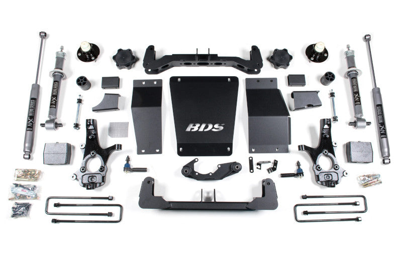 BDS 711H 6 inch Lift Kit with NX2 Nitro Shocks & Rear Blocks - Aluminum | 2014-2018 1500 4WD