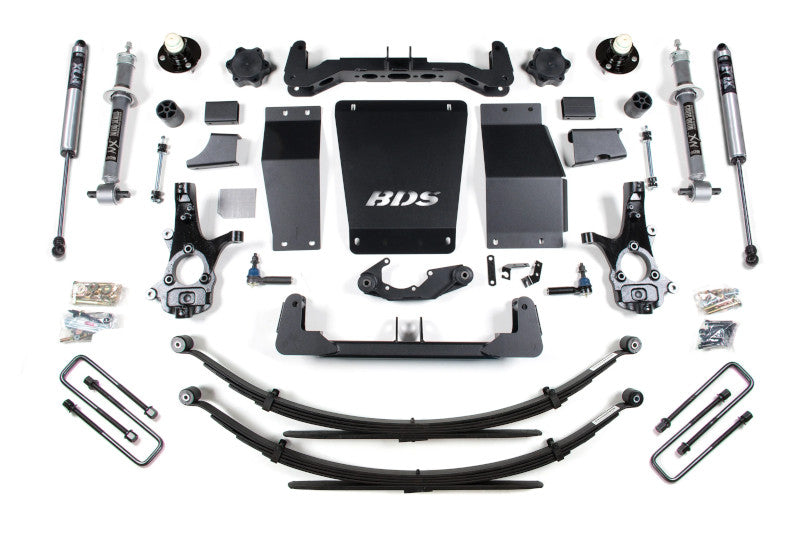BDS 718FS 6 inch Lift Kit with FOX 2.0 Shocks & Leaf Springs - Aluminum | 2014-2018 1500 4WD