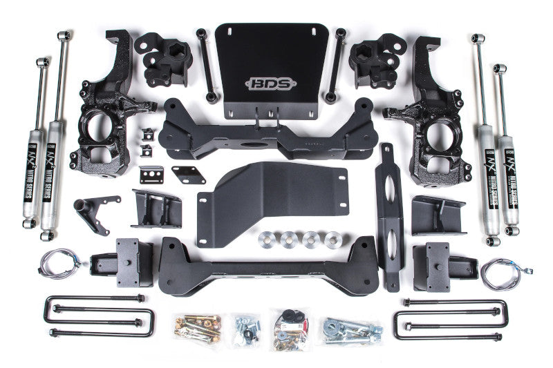 BDS 753H 6.5 inch Lift Kit with NX2 Nitro Shocks & 5 inch Block Kit | 2020-2024 GM Silverado/Sierra 2500HD/3500HD 4WD with out Rear Overload