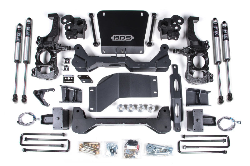 BDS 756FS 6.5 inch Lift Kit with FOX 2.0 Shocks & 5 inch Block Kit | 2020-2024 GM Silverado/Sierra 2500HD/3500HD 4WD with Rear Overload