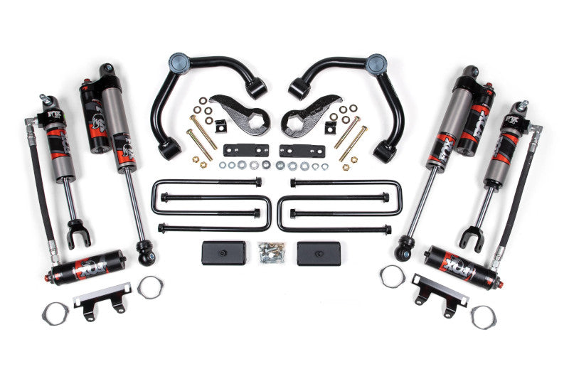 BDS 761FPE 3 inch FOX Permance Elite Lift Kit with 3 inch Block Kit | 2020-2024 GM Silverado/Sierra 2500HD/3500HD with Rear Overload