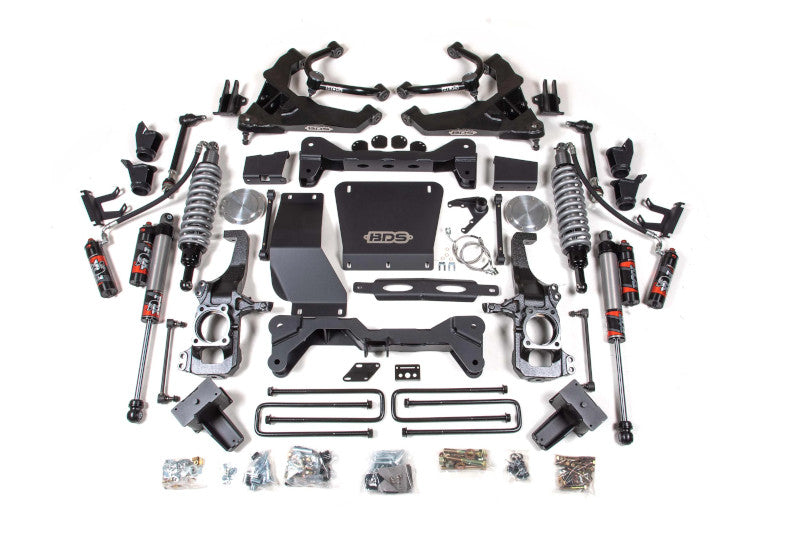 BDS 792FPE 6.5 inch FOX 2.5 Coilover Conversion Lift Kit with FOX 2.5 Shocks & Rear Block Kit | 2020-2024 GM Silverado/Sierra 2500HD/3500HD Duramax with out Overload