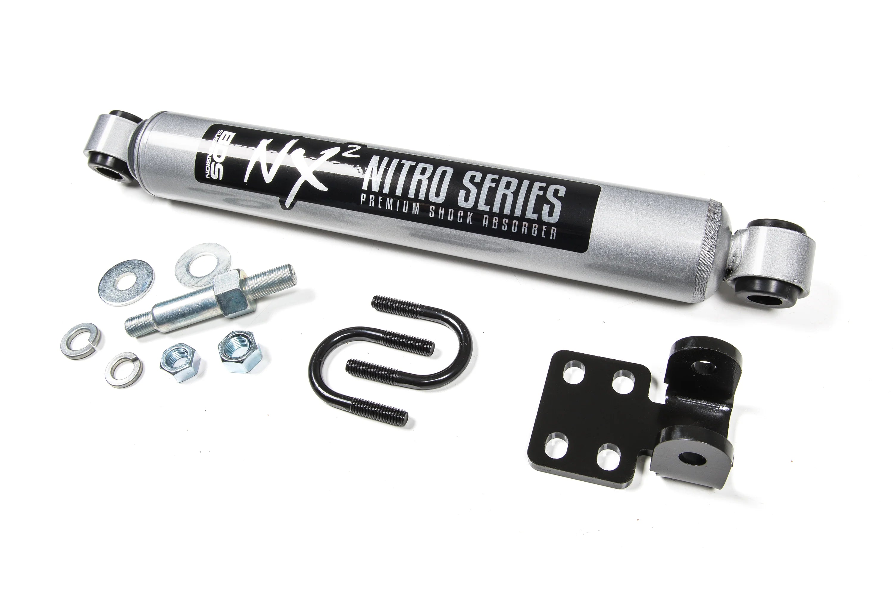 BDS 85431 NX2 Steering Stabilizer - for 4-8" Lift - (Single) | 2017-2026 Ford F250/F350 Super Duty 4WD