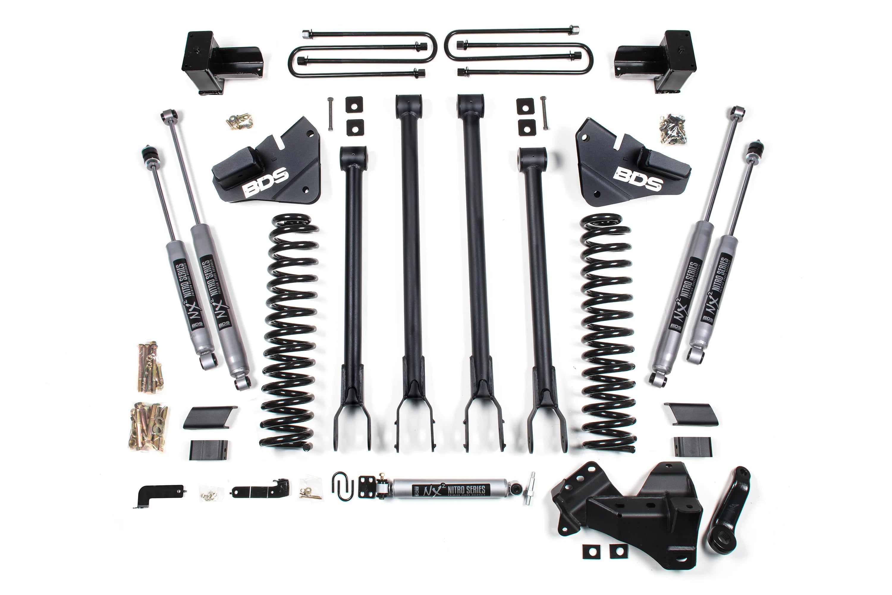 BDS 1999FPE  5 Inch Lift Kit w/ 4-Link, FOX 2.5 Performance Elite shocks & 4 Inch Block Kit | 2020-2022 Ford F250/F350 Super Duty 4WD Gas
