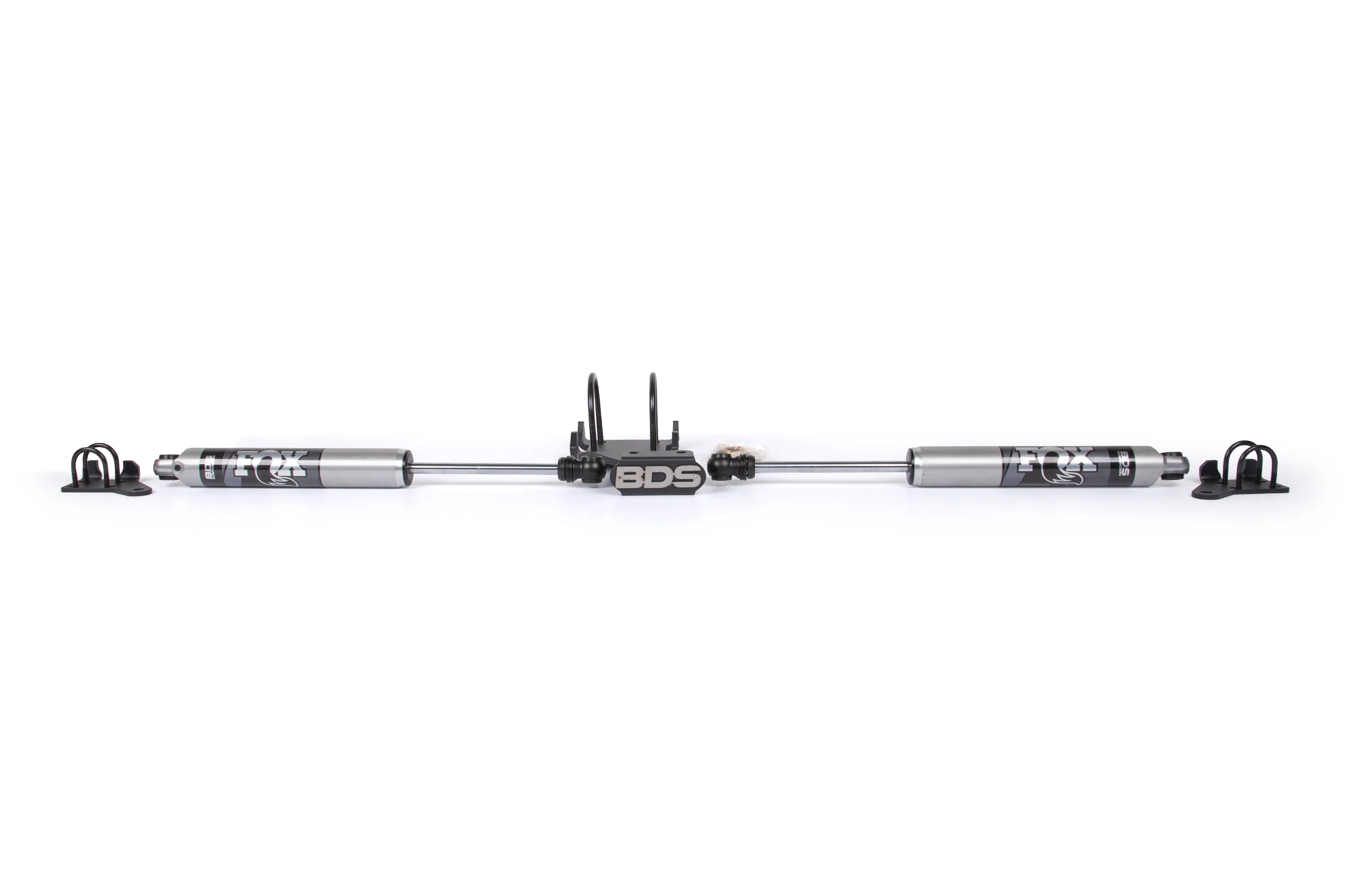 BDS 2022DF FOX 2.0" Dual Steering Stabilizer Kit - for 2.5-9" Lift - (Pair) | 2005-2026 Ford F250/F350 Super Duty 4WD