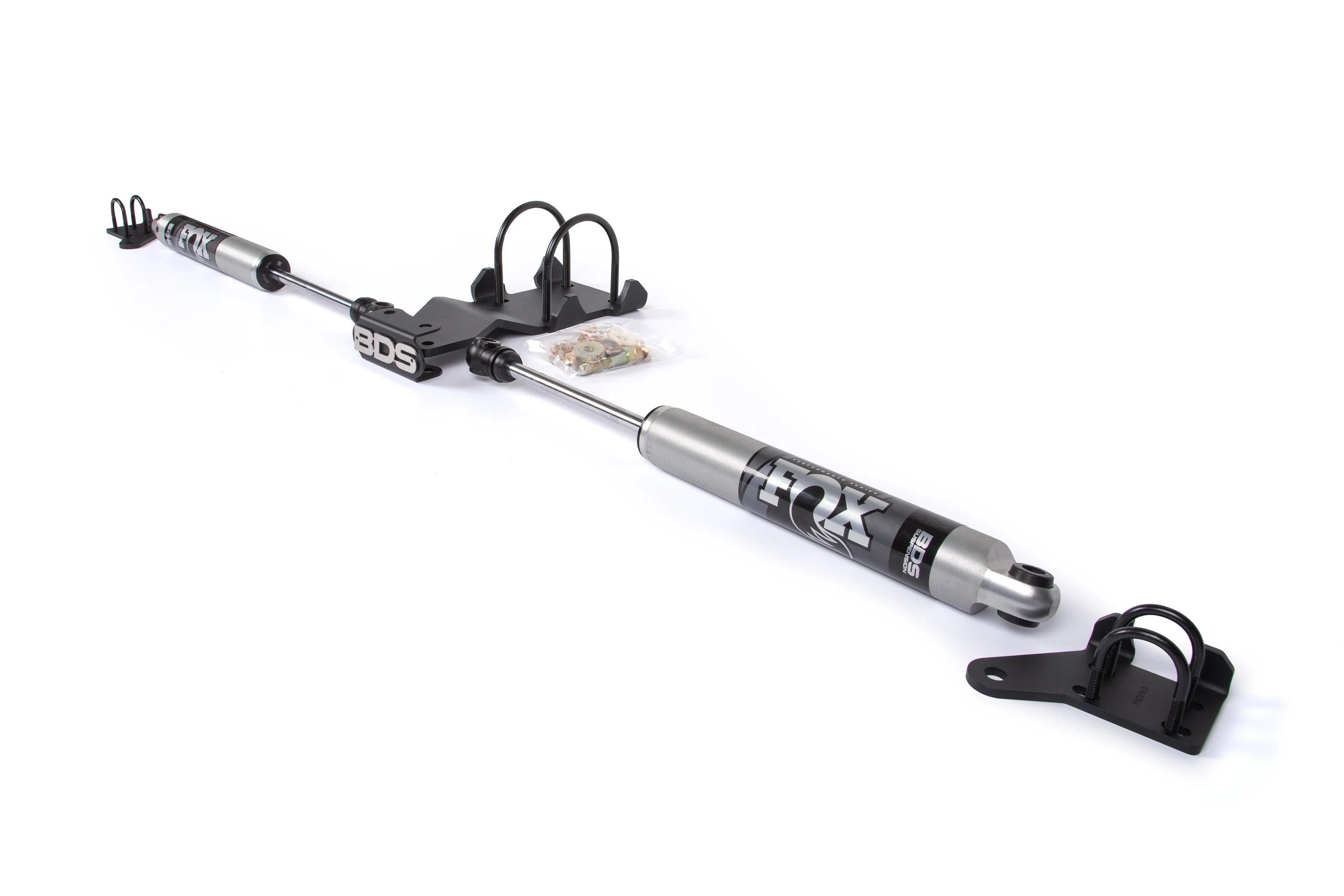 BDS 2022DF FOX 2.0" Dual Steering Stabilizer Kit - for 2.5-9" Lift - (Pair) | 2005-2026 Ford F250/F350 Super Duty 4WD