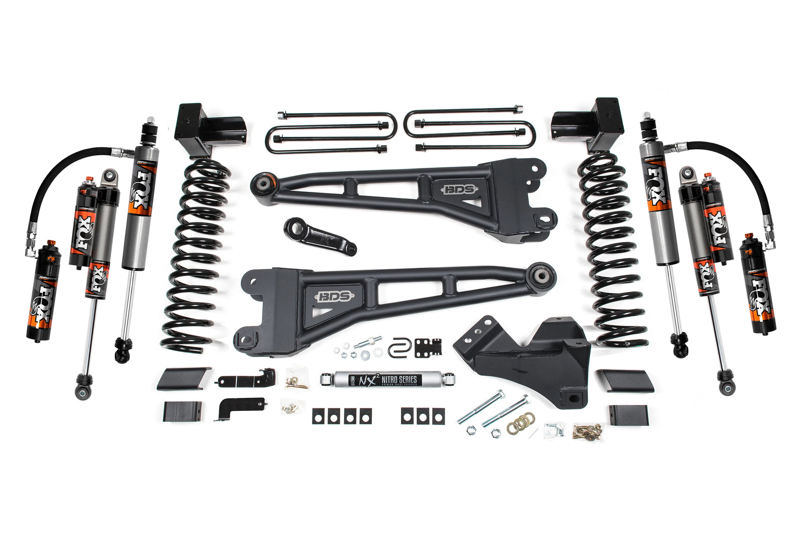 BDS 1990FPE 5 Inch Lift Kit w/ Radius Arm & FOX 2.5 Performance Elite shocks | 2020-2022 Ford F250/F350 Super Duty 4WD Gas