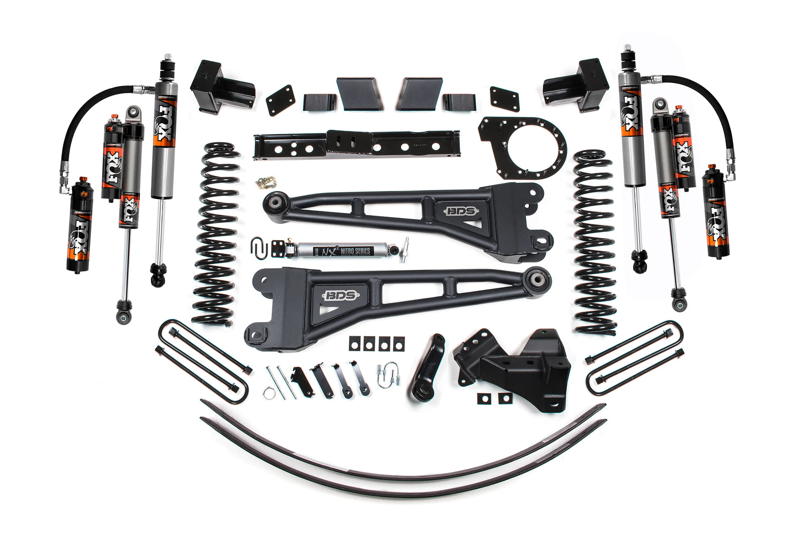 BDS 1993FPE 7 Inch Lift Kit w/ Radius Arm, FOX 2.5 Performance Elite shocks & Leaf Springs | 2020-2022 Ford F250/F350 Super Duty 4WD Diesel
