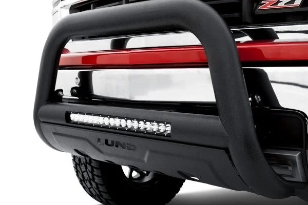 Lund 47121203 3.5" Black Oval Bull Bar | 2011-2019 GM Silverado/Sierra 2500HD/3500HD