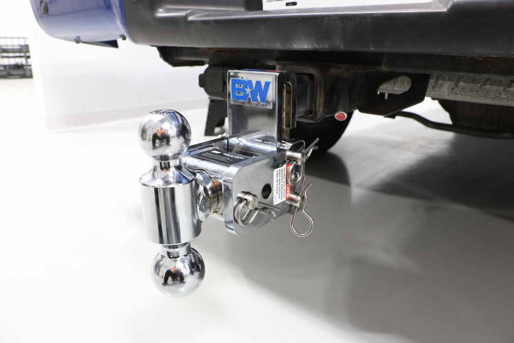 B&W TS10033C Chrome Tow & Stow 2x2-5/16 Dual Ball Hitch with 2 inch Shank, 3 inch Drop, 3.5 inch Rise | Universal