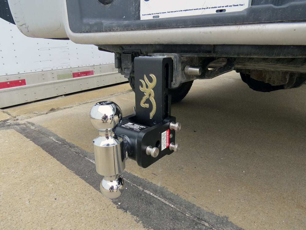 B&W TS10037BB Browning Tow & Stow 2x2-5/16 Dual Ball Hitch with 2 inch Shank, 5 inch Drop, 5.5 inch Rise | Universal