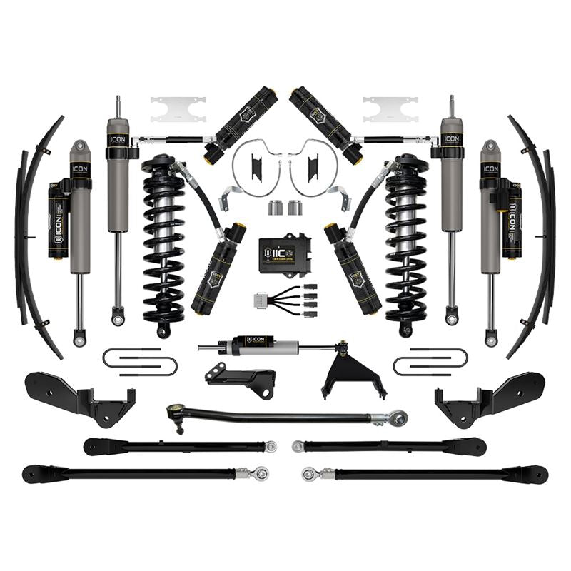 ICON K63179L 4-5.5" Lift Stage 9 Coilover Conversion System Kit w/ Expansion Packs | 2023-2025 Ford F250/F350 Super Duty