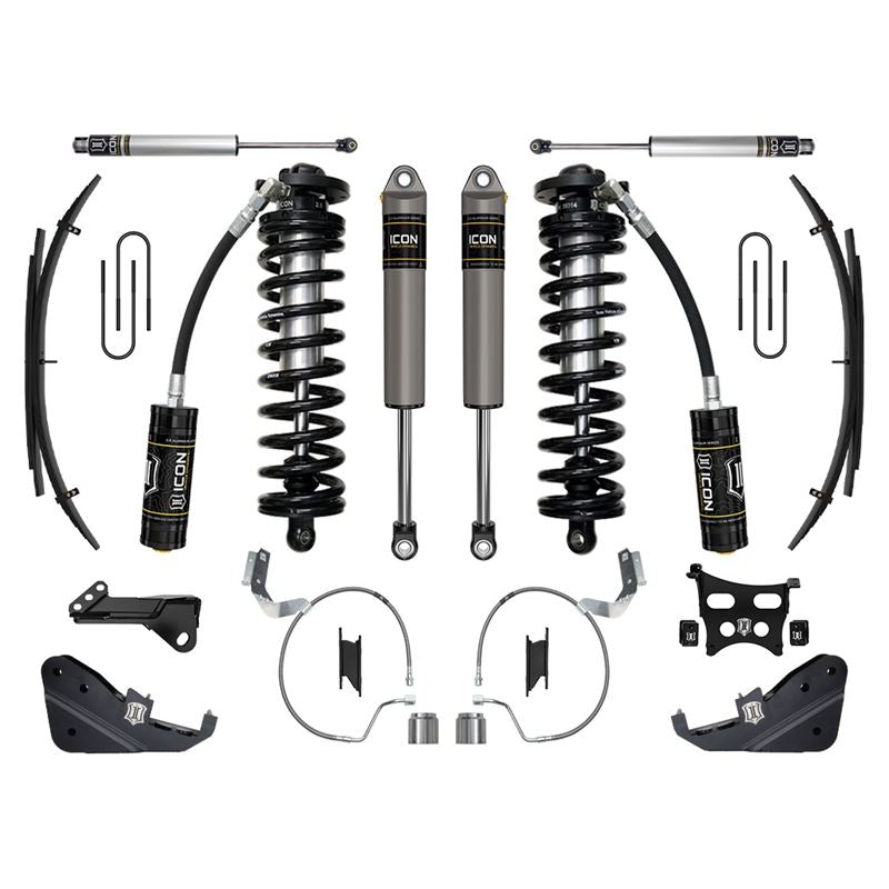 ICON K63173L 4-5.5" Lift Stage 3 Coilover Conversion System Kit w/ Expansion Packs | 2023-2025 Ford F250/F350 Super Duty