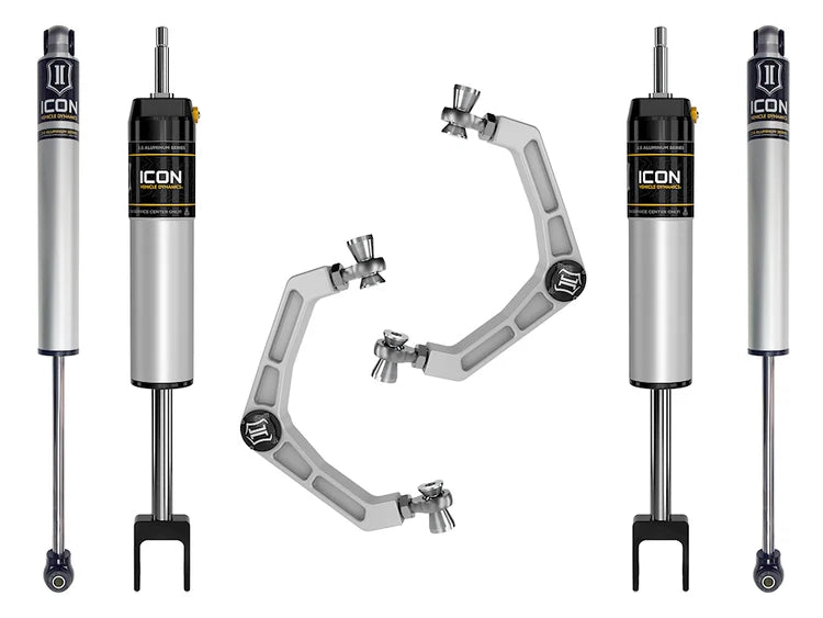 ICON K78351 Stage 1 Suspension Lift System with Billet UCAs - for 0-2" Lift | 2020-2026 GM Silverado/Sierra 2500HD/3500HD 6.6L Duramax