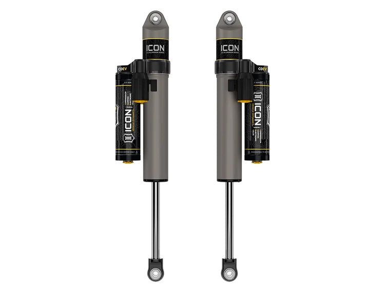 ICON 37705EP VS 2.5" Aluminum Piggyback Reservoir CDEV Rear Shocks - for 0-3" Lift - (Single) | 2017-2025 Ford F250/F350 Super Duty 4WD
