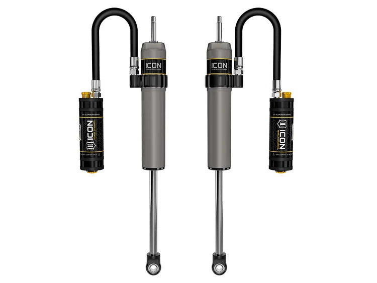 ICON 67800CP 2.5" VS Aluminum Remote Reservoir CDCV Front Shocks - for 0-2.5" Lift - (Pair) | 2005-2025 Ford F250/F350 Powerstroke 4WD