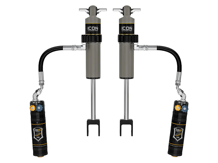 ICON 71707XP Front 2.5" Aluminum Series Shock Absorbers - Remote Reservoir w/ CDXS (Pair) | 2011-2026 GM Silverado/Sierra 2500HD/3500HD w/ 0-3.5” Lift