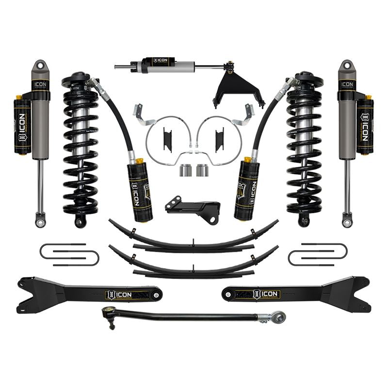 ICON K63215RL 4-5.5" Lift Stage 5 Coilover Conversion System Kit w/ Radius Arms & Expansion Packs | 2023-2025 Ford F250/F350 Super Duty