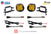 Diode Dynamics DD7077 SS3 LED Fog Light Kit - Pro ABL Yellow Fog | 2010-2018 RAM 2500/3500