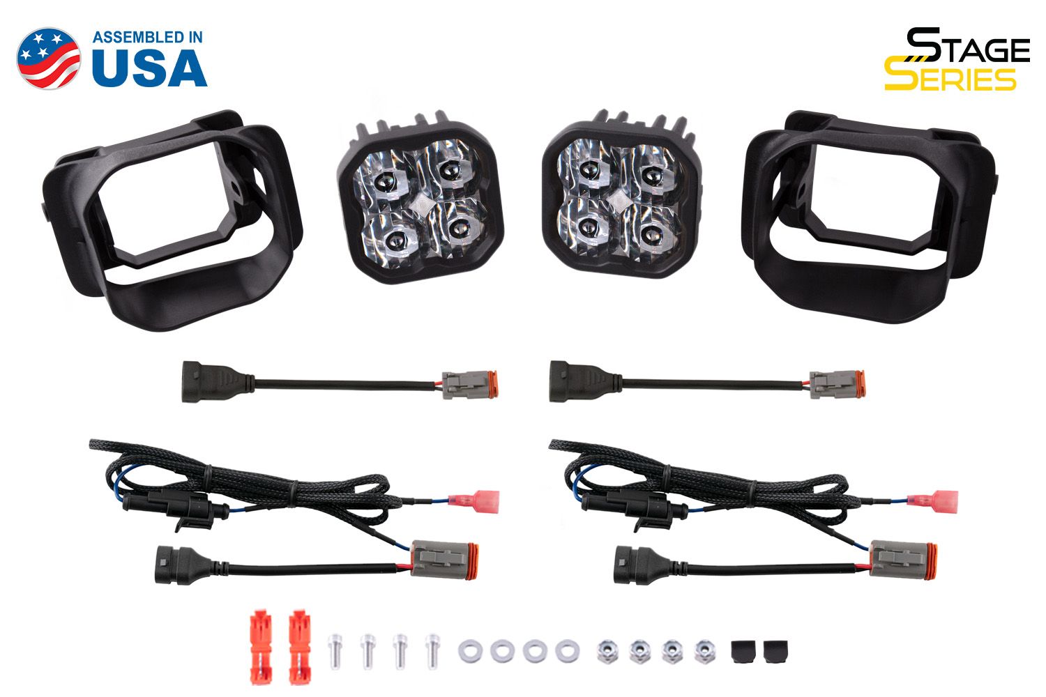 Diode Dynamics DD6238 SS3 LED Fog Light Kit - Sport White Fog | 2017-2022 Ford F250/F350