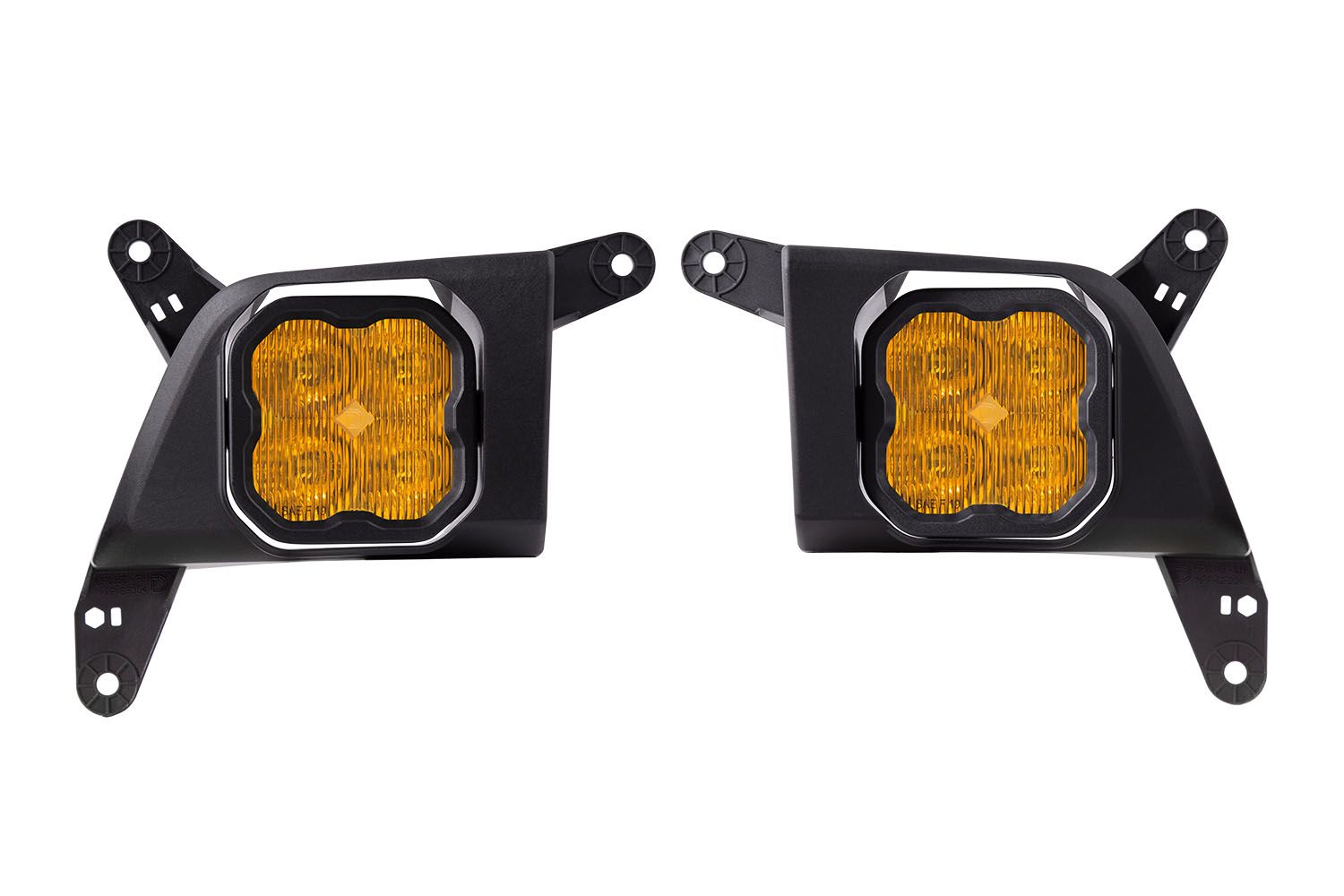 Diode Dynamics DD7128 SS3 Max Yellow SAE LED Fog Light Kit Amber Backlight | 2020-2023 GM Chevrolet Silverado 2500HD/3500HD