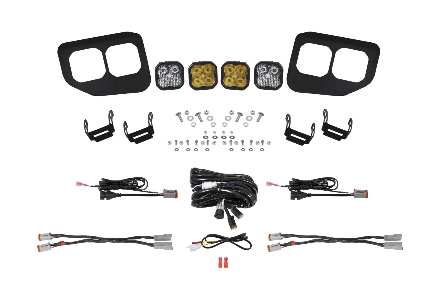 Diode Dynamics DD7581 Fog Pocket Kit White/Amber | 2020-2022 F250/F350 MAX