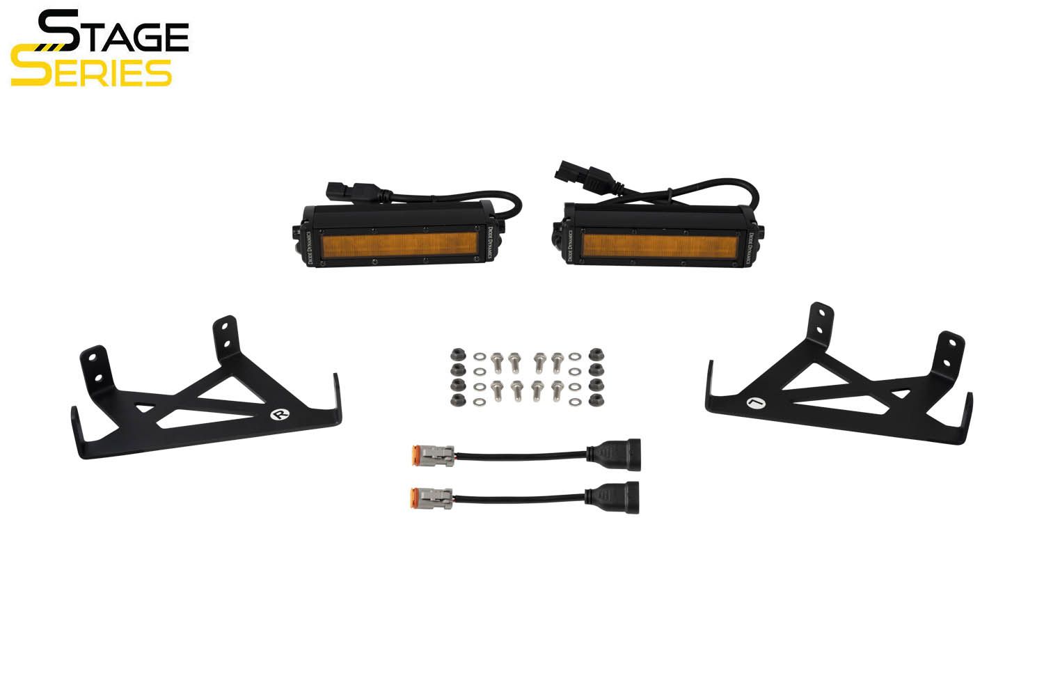 Diode Dynamics DD7584 SS6 LED Fog Light Kit Amber | 2020-2022 Ford F250/F350