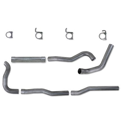 Diamond Eye K4211S-RP 4 inch Stainless Steel Turbo Back Straight Pipe No Tip Exhaust | 1989-1993 Dodge RAM 2500/3500 5.9L Cummins 4WD