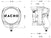 Nacho PM481 Quatro SAE J583 White (Pair) | Universal