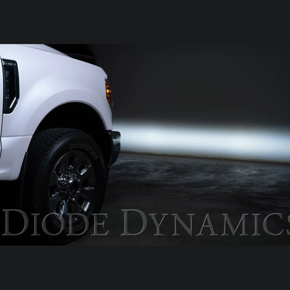 Diode Dynamics DD7017 SS3 LED Fog Light Kit White SAE-DOT Fog Max w/ Amber Backlight | 2017-2022 Ford F250/F350