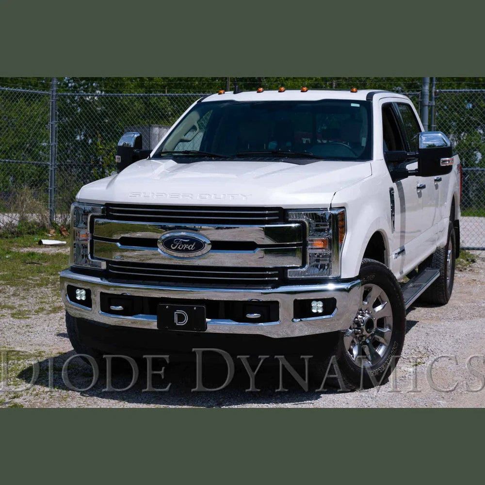Diode Dynamics DD7018 SS3 Max Type F2 Kit ABL Yellow SAE LED Fog Light Kit | 2017-2022 Ford F250/F350