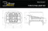 Diode Dynamics DD7017 SS3 LED Fog Light Kit White SAE-DOT Fog Max w/ Amber Backlight | 2017-2022 Ford F250/F350