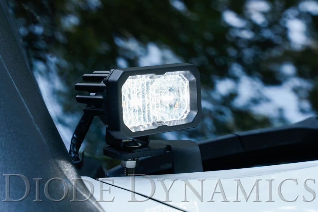 Diode Dynamics DD7552 Stage Series Ditch Light Kit w/ C2 Sport LED Pods, White Color & Combo Beam Pattern | 2017-2022 Ford F250/F350 Super Duty