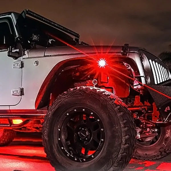 Baja Designs 447055 Rock Light Kit Red | Universal
